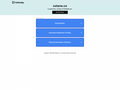 oxtane.co snapshot