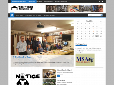 whitworthmenssheds.org.uk snapshot