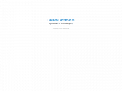 paulsenperformance.com snapshot
