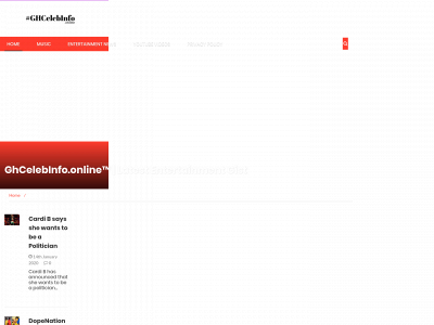 ghcelebinfo.online snapshot