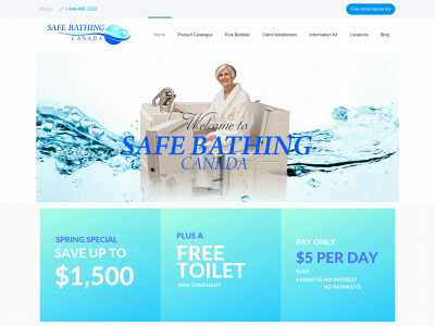www.safebathingcanada.com snapshot