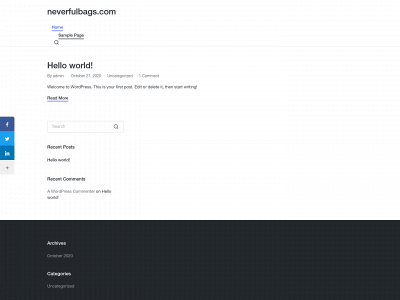 neverfulbags.com snapshot