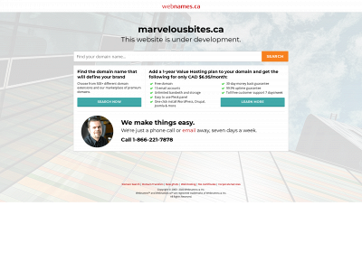 marvelousbites.ca snapshot