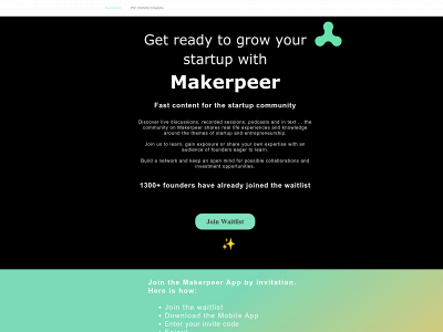 makerpeer.one snapshot