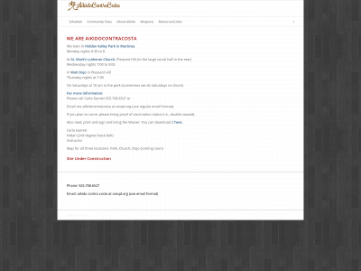 aikido-contracosta.com snapshot