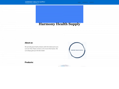 harmonyhealthsupply.com snapshot