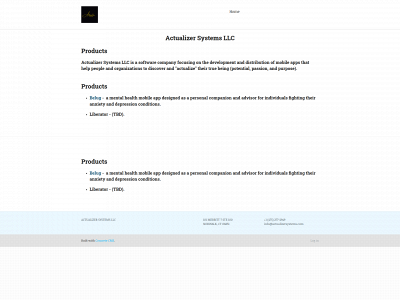 actualizersystems.com snapshot
