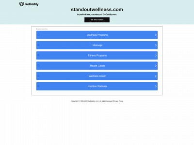 standoutwellness.com snapshot