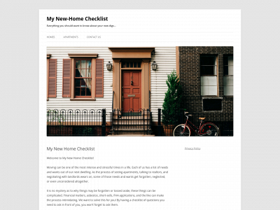 mynewhomechecklist.com snapshot