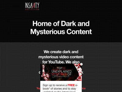 insanitycollection.com snapshot
