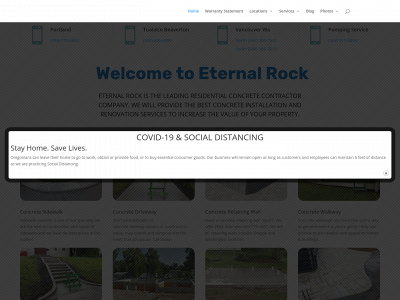 eternalrockconstructioninc.com snapshot