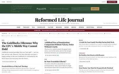 reformedlifejournal.com snapshot