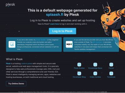 splaash.fi snapshot