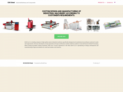 exo-steel.com snapshot