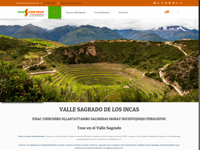 www.toursacredvalley.com snapshot