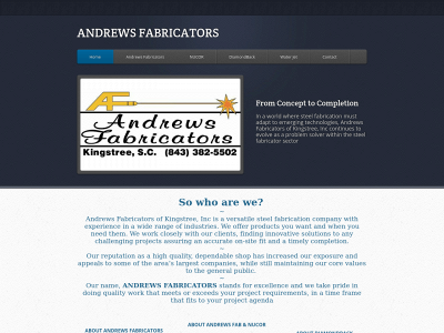 andrewsfab.net snapshot