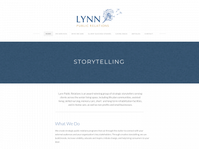 www.lynnpr.com snapshot