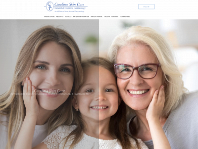 carolinaskincare.com snapshot