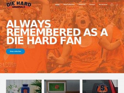 diehardmemorials.com snapshot