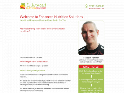 enhancednutritionsolutions.co.uk snapshot