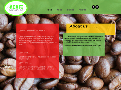 myacafe.co.uk snapshot