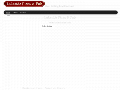 lakesidepizzapub.com snapshot