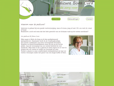 pedicurebonacura.nl snapshot