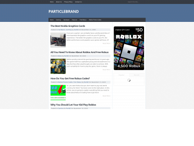 particlebrand.com snapshot