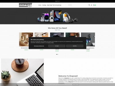 shopnest.pt snapshot