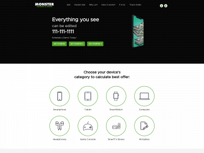 monsterbuyback.com snapshot