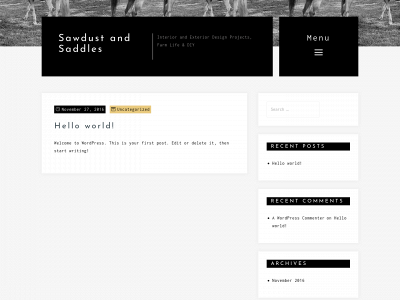 sawdustandsaddles.org snapshot