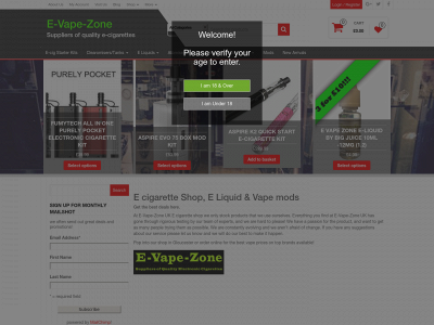 evapezone.co.uk snapshot
