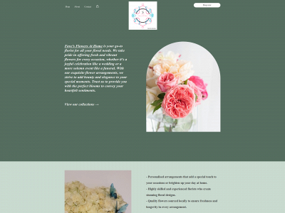 fayesflowersathome.co.uk snapshot