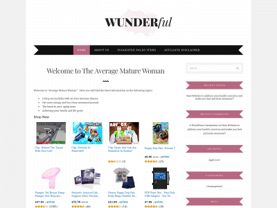 theaveragematurewoman.com snapshot