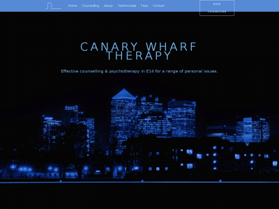 canarywharftherapy.com snapshot