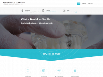 clinicadentalsamaniego.com snapshot