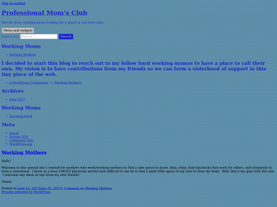 professionalmomclub.com snapshot