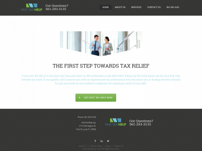 fasttaxhelp.org snapshot
