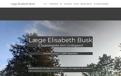 laegeelisabethbusk.dk snapshot