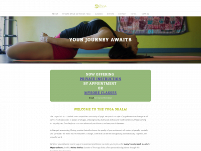 www.theyogashala.org snapshot