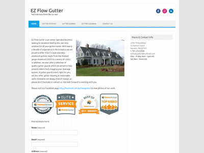 ezflowgutter.com snapshot