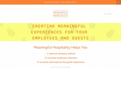 meaningfulhospitality.com snapshot