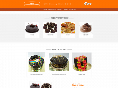 richcakesandchocolates.com snapshot