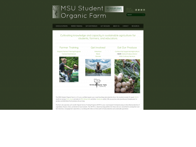 www.msuorganicfarm.org snapshot