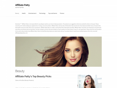 affiliatepatty.com snapshot