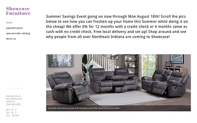 www.showcase.furniture snapshot