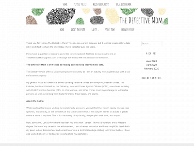 thedetectivemom.com snapshot