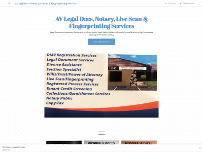 avlegaldocs.com snapshot