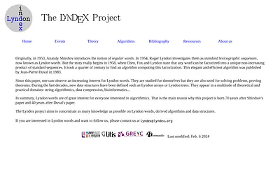 lyndex.org snapshot