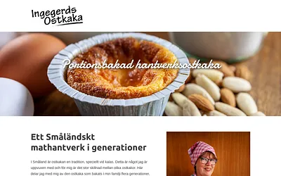 ingegerdsostkaka.se snapshot